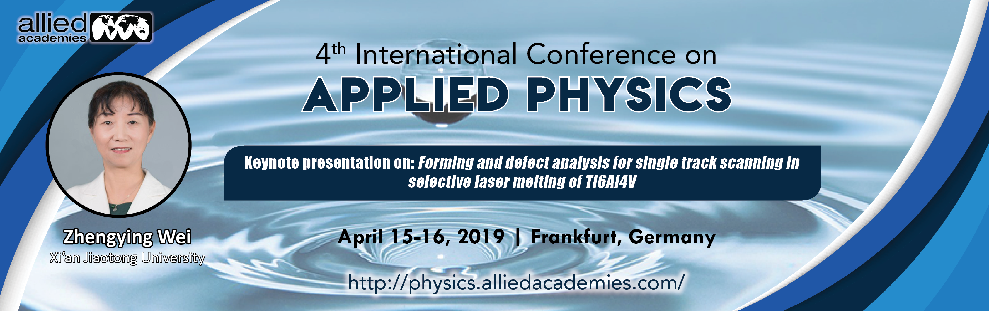 Physics Physics Conference Physics Conferences Applied Physics
